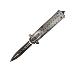 Nóż OTF 4.15INCH Dual Action stiletto nóż-Silver