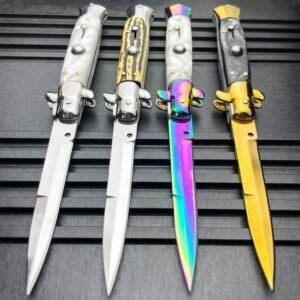 Nóż stiletto sprężynowy 8.75 Inch Italian stiletto nóż switchblade auto flick nóż