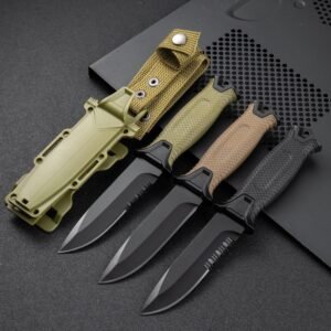 Nóż ze stałą głownią Explorer II outdoor hunting nóż wilderness exploration self-defense nóż outdoor camping portable nóż multi-function tactica…