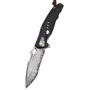 Nóż damasceński Forged damasceński steel składany nóż outdoor camping high hardness nóż tactical survival portable nóż