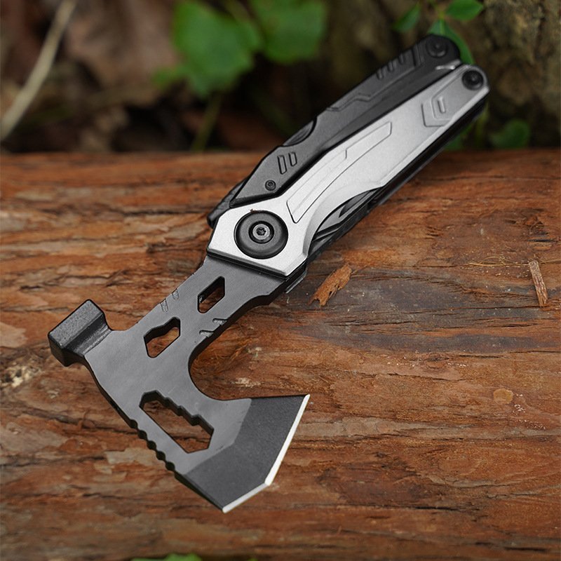 O1CN01Mb3GYw1zXe0jYgaRw_2019616724-0-cib.jpg Siekiera Multifunctional survival axe pliers składany nóż pliers hammer with flint multi-purpose tool portable life-saving axe