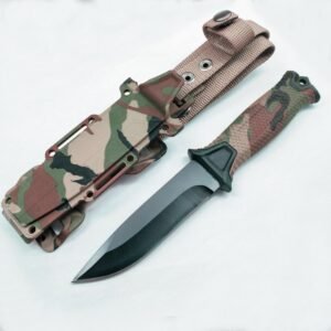 Nóż ze stałą głownią Camouflage high hardness infantry hunting nóż outdoor camping nóż self-defense