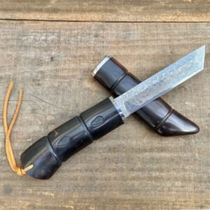 Nóż damasceński damasceński nóż with wooden case, wilderness hand-held meat, portable survival nóż