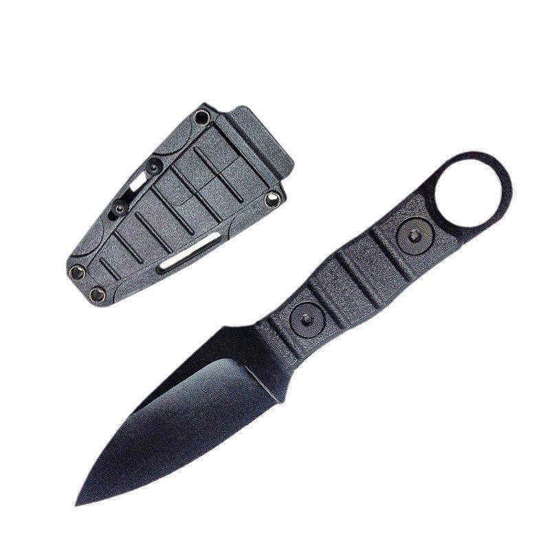 O1CN01Sc5ewM1pUJ7BkR10B_2217722185363-0-cib.jpg Nóż ze stałą głownią outdoorowy straight nóż, high hardness, sharpness, tactical small straight nóż, with K sheath A-6 Black/black handle