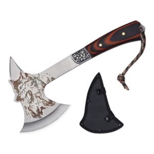 Siekiera outdoorowy wolf head survival tactical axe car camping felling fire axe mountain axe