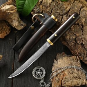 Nóż damasceński damasceński steel VG10 outdoor nóż portable nóż collection nóż sharp small straight nóż