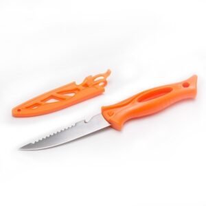 Narzędzie kempingowe 4-inch red stainless steel small fishing nóż