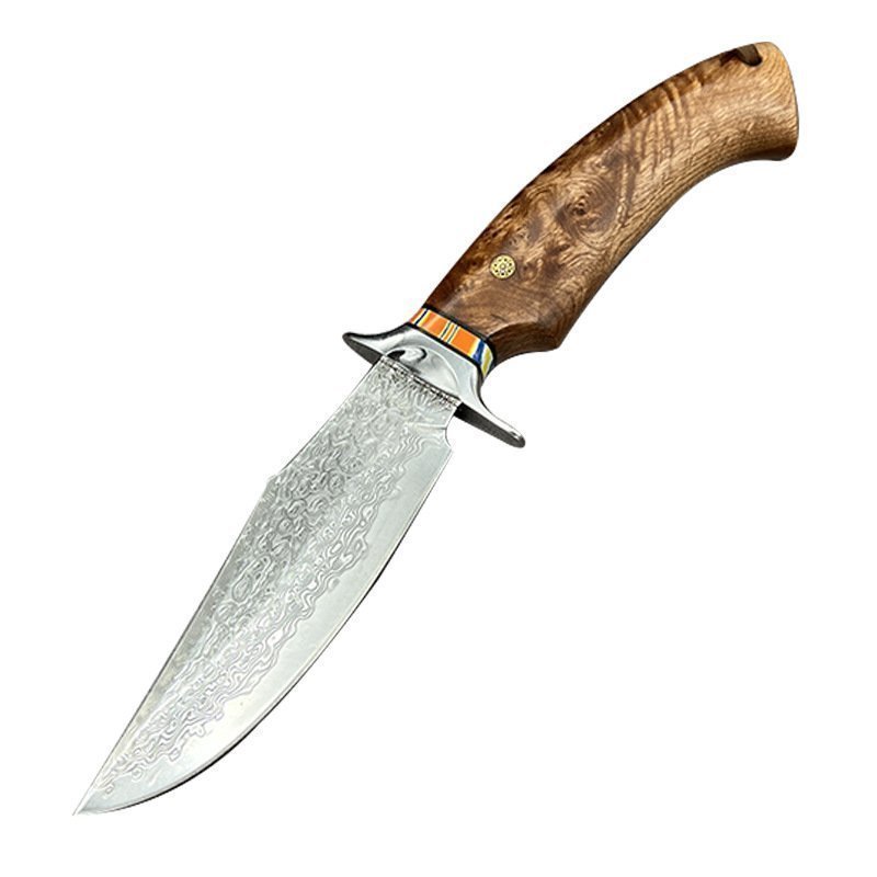O1CN01qdOxez1JJFjQkLVc7_2215694981007-0-cib-1.jpg Nóż damasceński Maple Leaf outdoorowy damasceński Steel Straight Nóż Handmade kempingowy Equipment