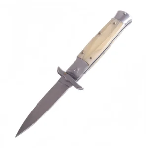 Nóż stiletto Stiletto nóż switchblade with yellow bone handle flick nóż set