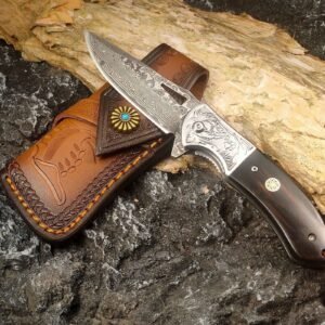 Nóż damasceński damasceński steel outdoor składany nóż self-defense nóż field nóż high hardness sharp wilderness survival nóż