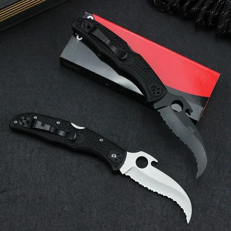 imgi_8_O1CN01or0DMz1dZY7LsVfWT_2215979073750-0-cib.webp Karambit ze stałą głownią Karambit Nóż Full Tooth Składany Claw Nóż outdoorowy Nóż Portable Składany Nóż kieszonkowy Edc Nóż