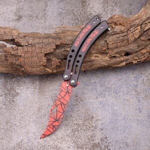 Nóż motylkowy CSGO CSGO Butterfly BALISONG Trainer Nóż