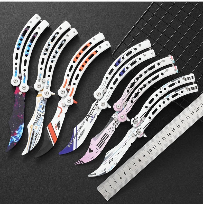 详情-12-1.jpg Nóż motylkowy CSGO CSGO Butterfly Slaughter BALISONG Trainer Nóż Upgraded