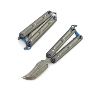 Mini Butterfly Knife Mini Balisong​ Tainless Steel Practice Knife Key Sharp Fruit Knife