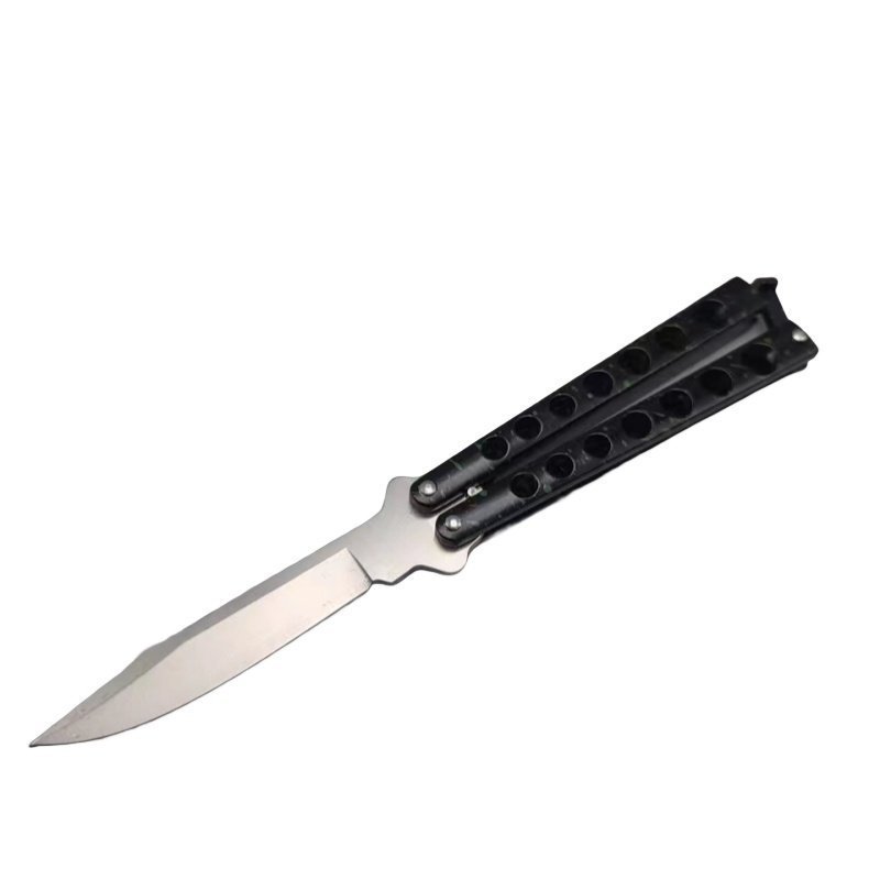 微信图片_202501071712521.jpg High Quality Helix Butterfly Balisong Knife GREEN